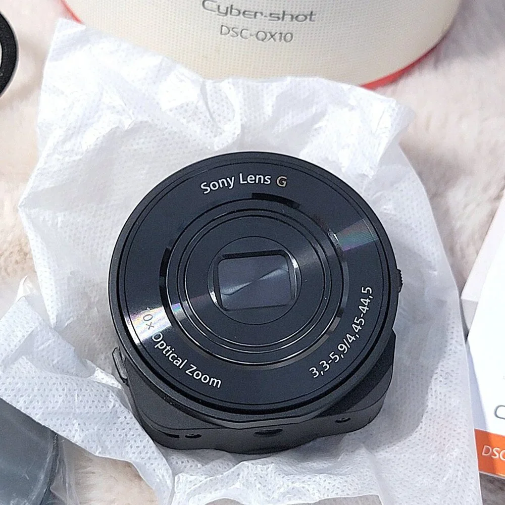 Sony Cyber-shot DSC-QX10 18MP 10X Optical Zoom Digital Camera for Phones w/BOX